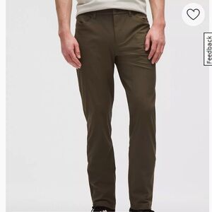 lululemon athletica Men's Pants in Olive Green (34 waist x 32 length)